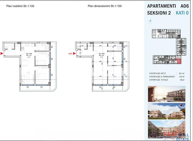 Studio zum Kauf 343.000 € 3 Zimmer 85,1 m² 1. Geschoss Radhima Vlora 9426
