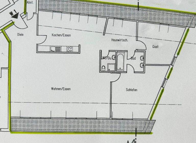Wohnung zur Miete 1.390 € 4 Zimmer 127,8 m² 4. Geschoss frei ab sofort Barthstr. 1 Lauf Lauf an der Pegnitz 91207