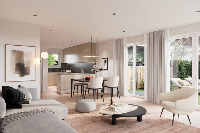 Stadthaus zum Kauf - Neubau provisionsfrei 1.395.000 € 5,5 Zimmer 147,7 m² 190 m² Grundstück Marmolatastraße 2 Trudering-Riem München 81825