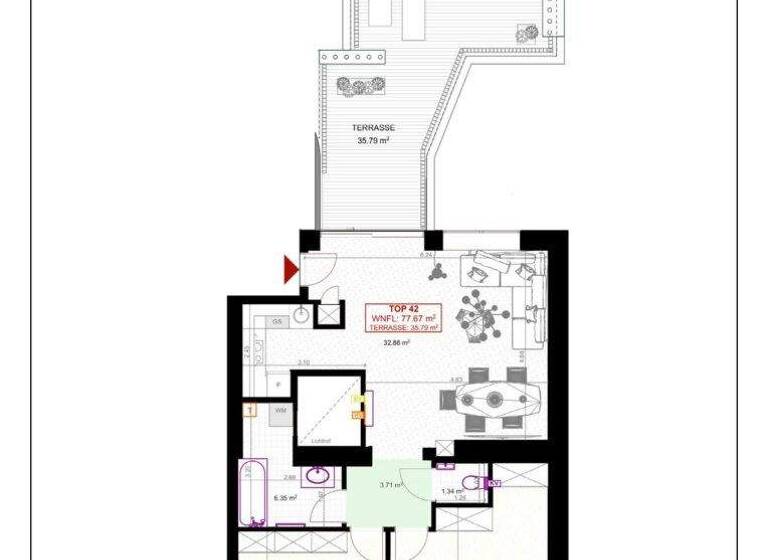 Wohnung zum Kauf 469.000 € 3 Zimmer 77,7 m² 6. Geschoss Wien 1100