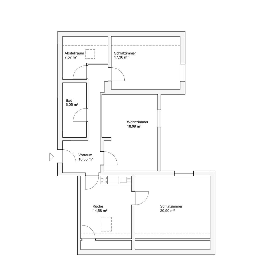 Wohnung zum Kauf 299.000 € 3 Zimmer 88 m²<br/>Wohnfläche 2.<br/>Geschoss Telfs 6410