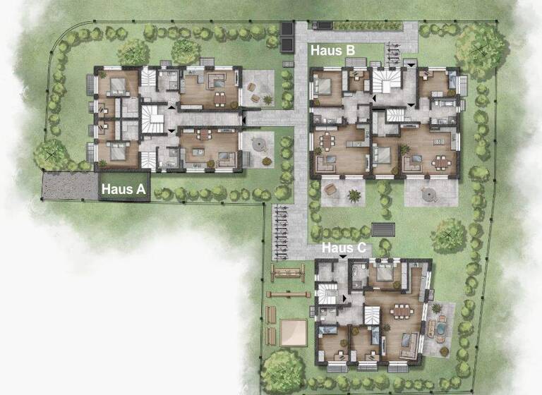 Wohnung zum Kauf - Neubau provisionsfrei als Kapitalanlage geeignet 739.000 € 2,5 Zimmer 72 m² Sansibarstraße 16-20 Trudering-Riem München 81827