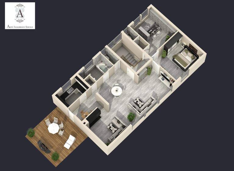 Penthouse zum Kauf 369.000 € 3 Zimmer 122 m² 3. Geschoss Friedberg Friedberg (Hessen) 61169