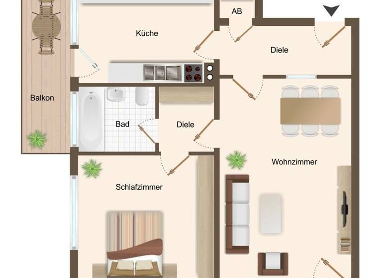 Wohnung zum Kauf 141.000 € 2,5 Zimmer 74 m² Sinsen-Lenkerbeck Marl 45770
