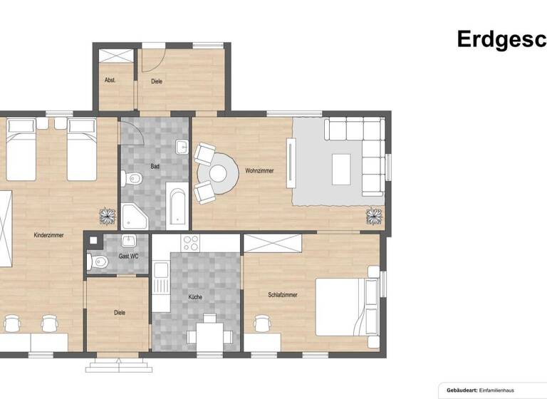 Bungalow zum Kauf 159.000 € 4 Zimmer 99,4 m² 1.209 m² Grundstück Gräfenroda 99330