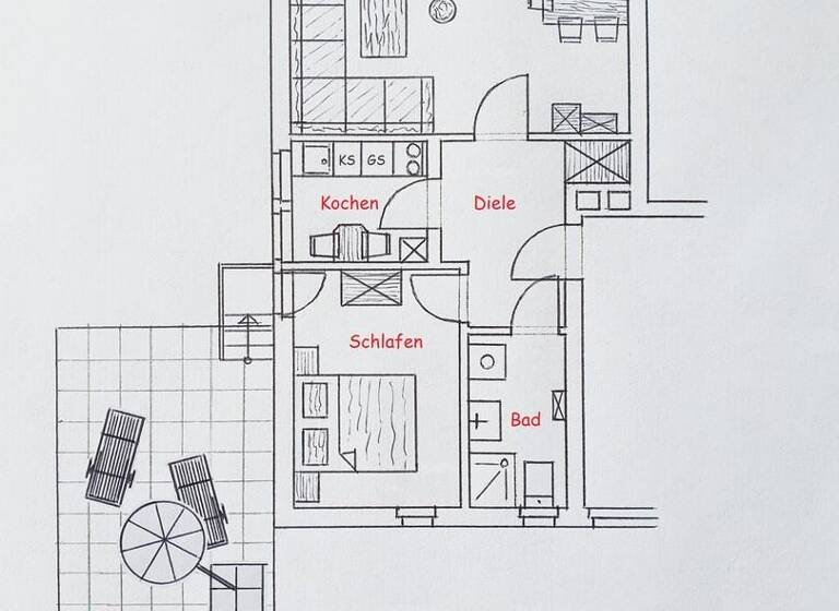 Wohnung zur Miete 350 € 2 Zimmer 60 m²<br/>Wohnfläche EG<br/>Geschoss Neuhaus Holzminden 37603