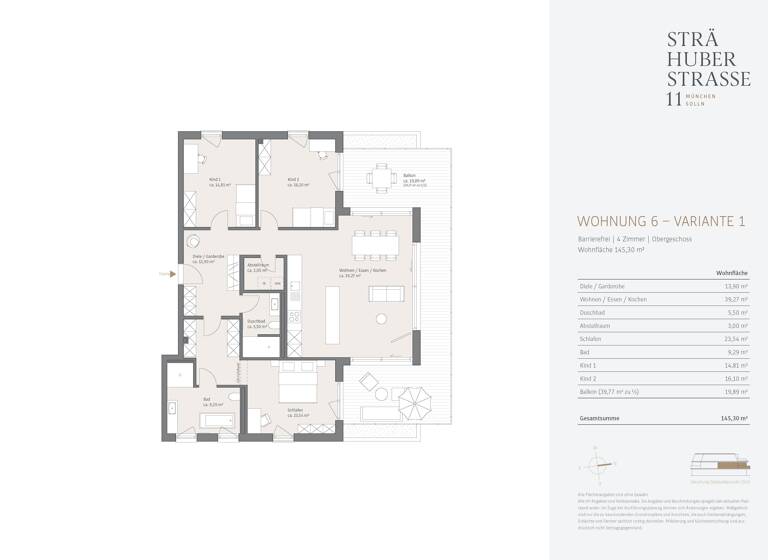 Wohnung zum Kauf provisionsfrei 1.790.000 € 4 Zimmer 145,3 m²<br/>Wohnfläche 1.<br/>Geschoss Thalk.Obersendl.-Forsten-Fürstenr.-Solln München 81479
