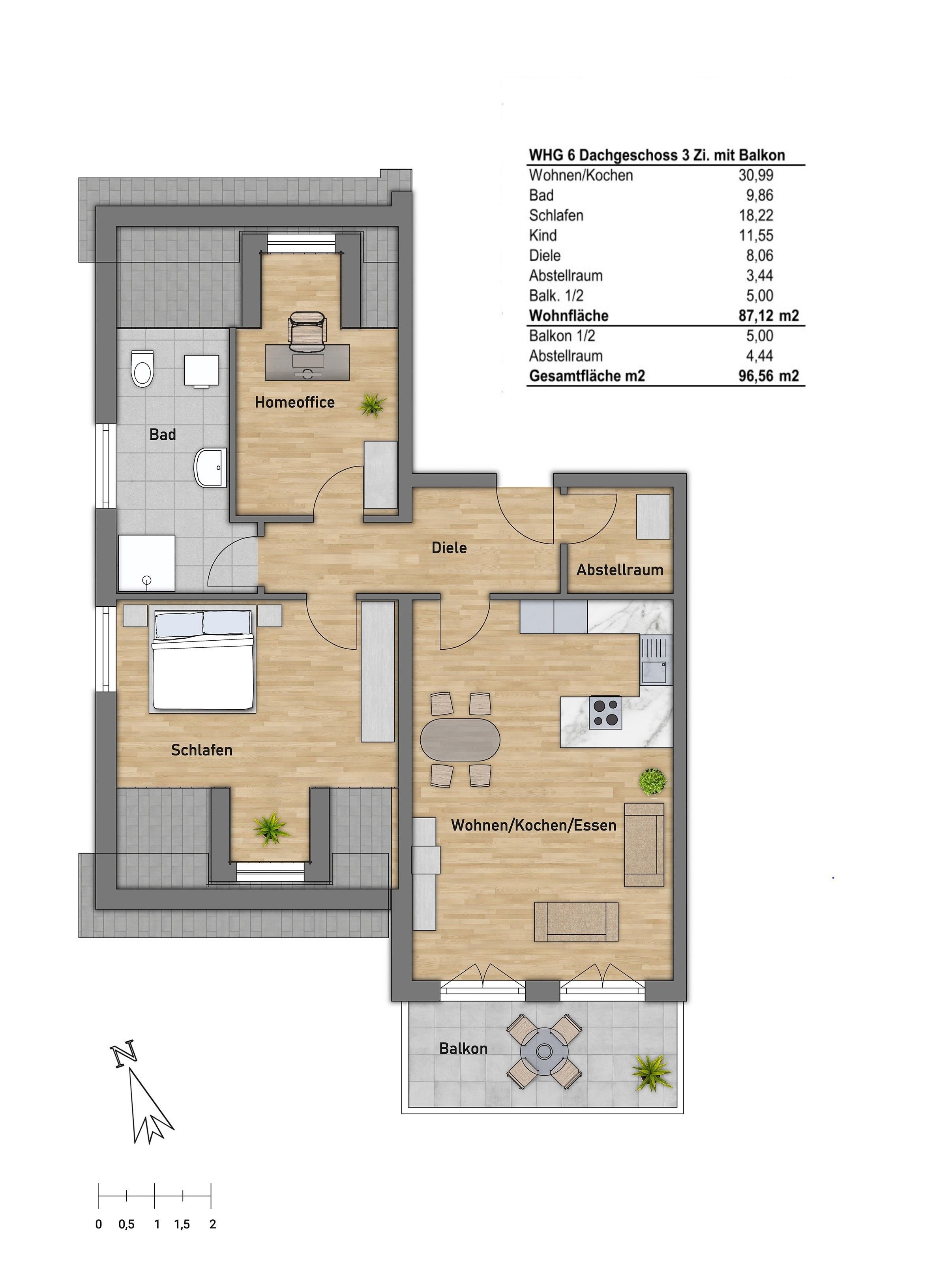 Wohnung zum Kauf provisionsfrei 509.000 € 3 Zimmer 87 m²<br/>Wohnfläche 2.<br/>Geschoss Schrobenhausen Schrobenhausen 86529