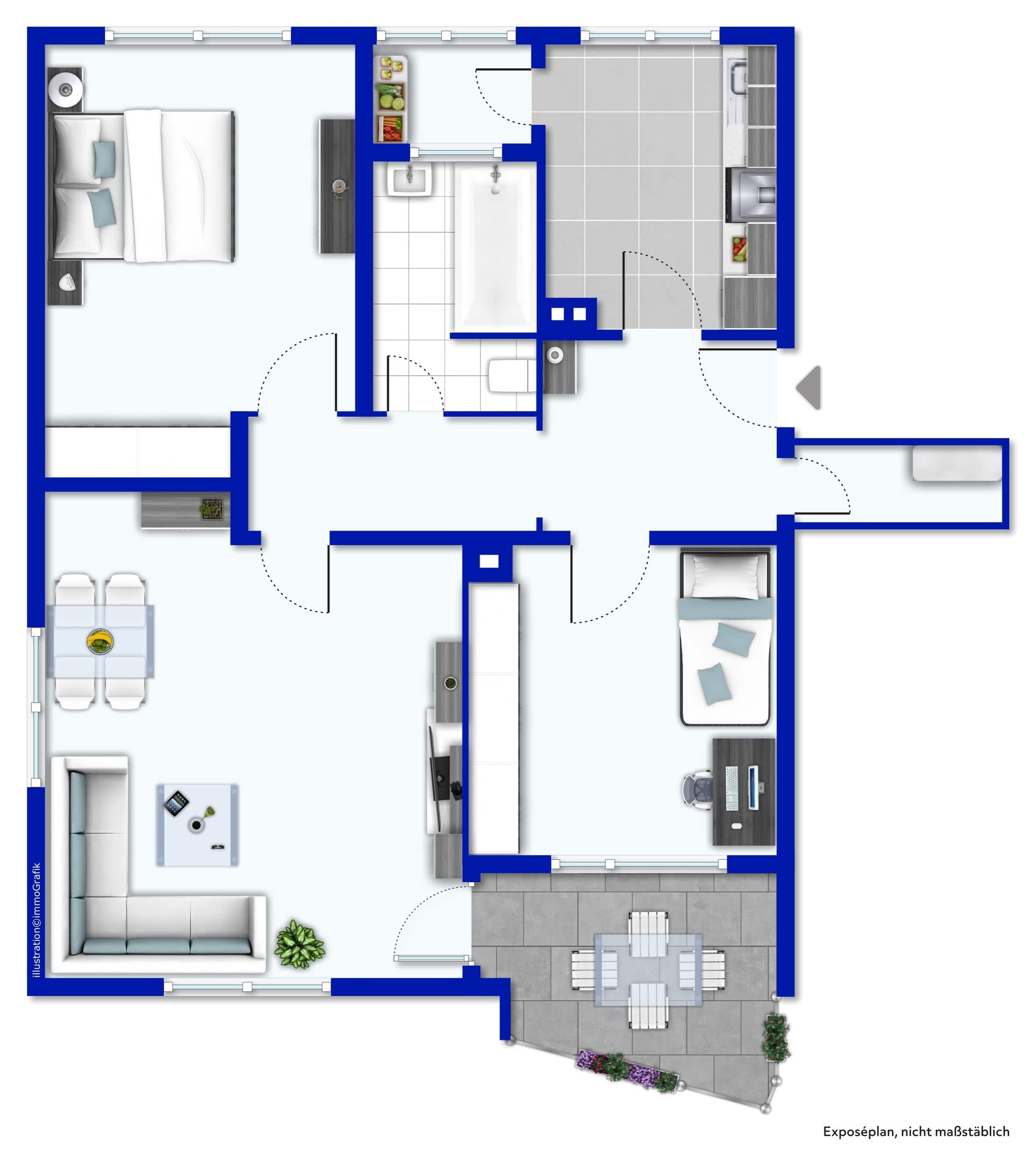 Wohnung zum Kauf 299.000 € 3 Zimmer 85 m²<br/>Wohnfläche Oberesslingen - West Esslingen 73730