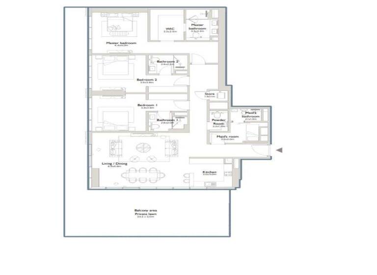 Wohnung zum Kauf - Erstbezug provisionsfrei 1.663.555 € 4 Zimmer 294 m² Dubai