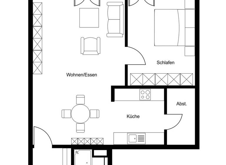 Wohnung zum Kauf 165.000 € 2,5 Zimmer 62 m² EG Dahlhausen Bochum 44879