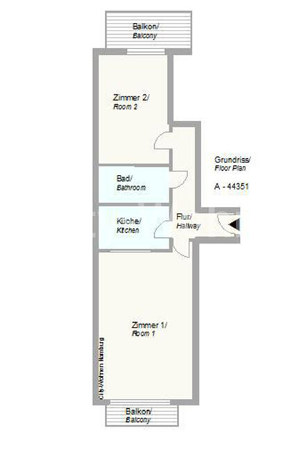 Wohnung zur Miete Wohnen auf Zeit 1.400 € 2 Zimmer 55 m²<br/>Wohnfläche 01.02.2025<br/>Verfügbarkeit Fuhlsbüttler Straße Ohlsdorf Hamburg 22337