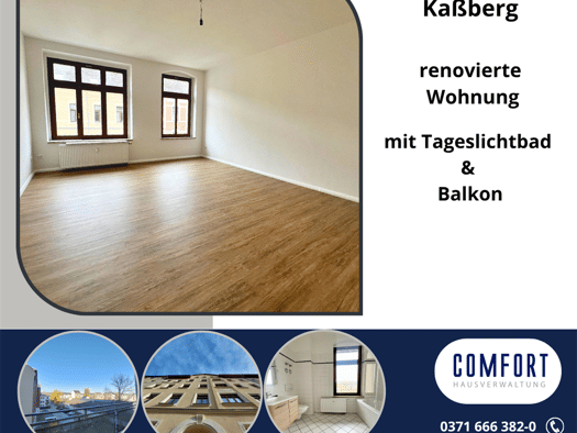 Wohnung zur Miete 507 € 2 Zimmer 78 m² 3. Geschoss frei ab sofort Leonhardtstraße 20 Kaßberg Kaßberg 09112