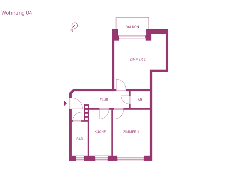 Wohnung zum Kauf provisionsfrei 415.000 € 2 Zimmer 63,5 m² EG Maria-Louisen-Straße 106 Winterhude Hamburg 22301