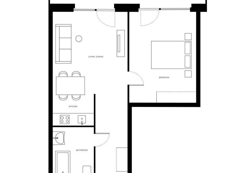 Wohnung zur Miete - Erstbezug 1.337 € 2 Zimmer 48,1 m² 19. Geschoss frei ab sofort Dresdner Straße Wien 1200
