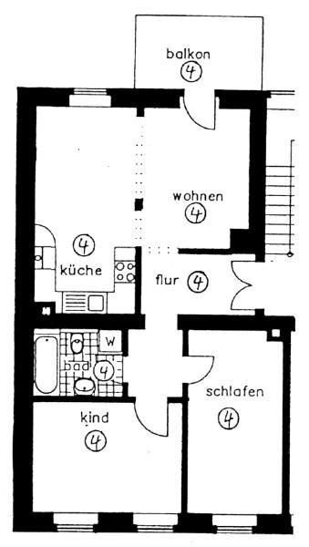 Wohnung zur Miete 390 € 3 Zimmer 66,5 m²<br/>Wohnfläche Leonhardtstraße 17 Kaßberg 911 Chemnitz 09112