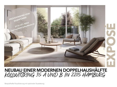 Doppelhaushälfte zum Kauf provisionsfrei 629.000 € 6 Zimmer 210 m² 256 m² Grundstück frei ab 31.03.2025 Kollwitzring 35A Billstedt Hamburg 22115