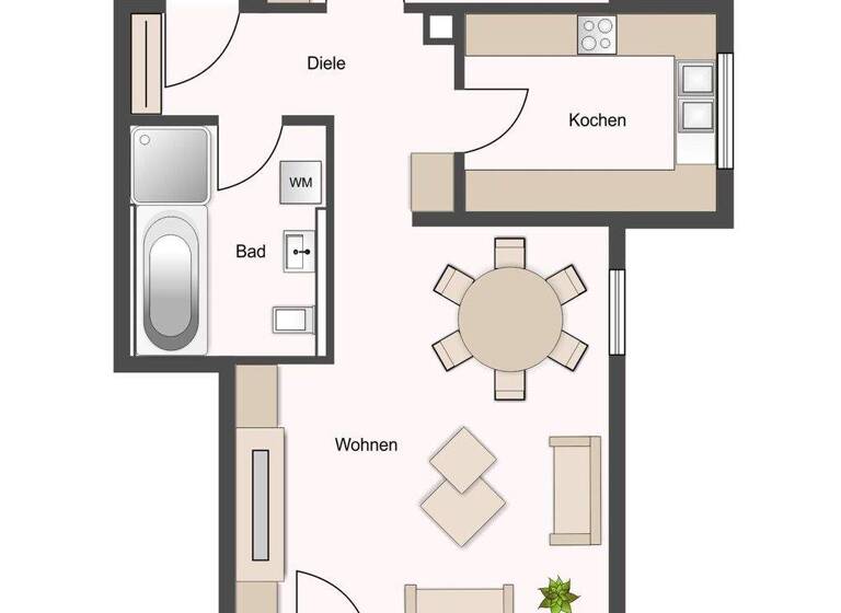 Wohnung zum Kauf 199.000 € 2 Zimmer 52,4 m² Crailsheim 74564