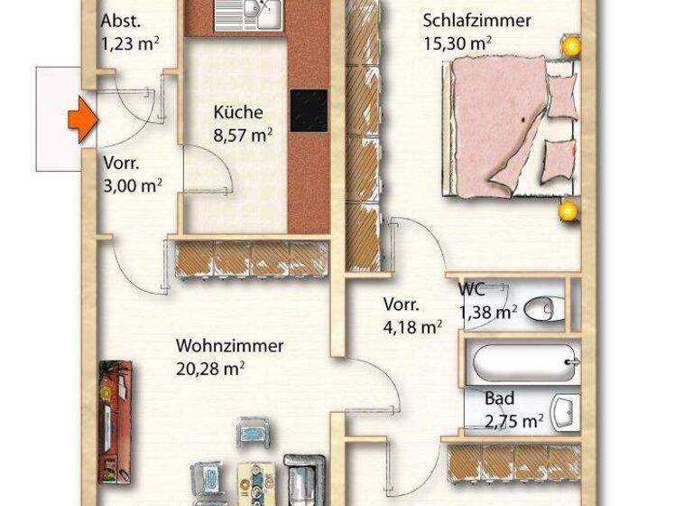 Wohnung zum Kauf 235.000 € 3 Zimmer 74,7 m² Bischofshofen 5500