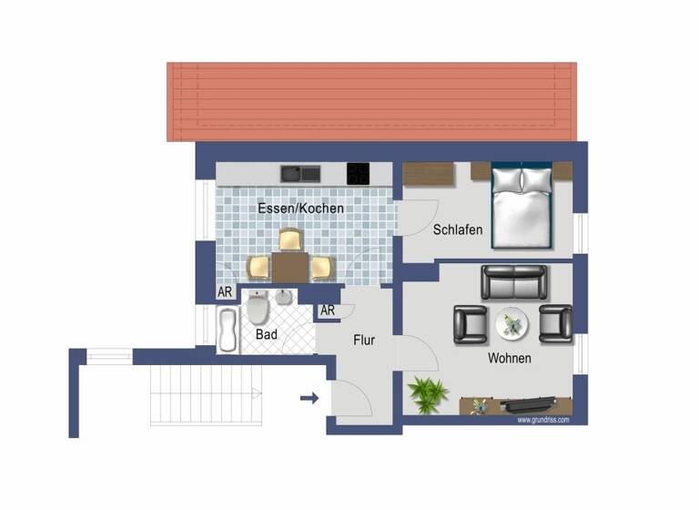 Wohnung zum Kauf provisionsfrei 84.000 € 2 Zimmer 47,4 m²<br/>Wohnfläche 4.<br/>Geschoss Mülheimer Straße 93 Duissern Duisburg 47058