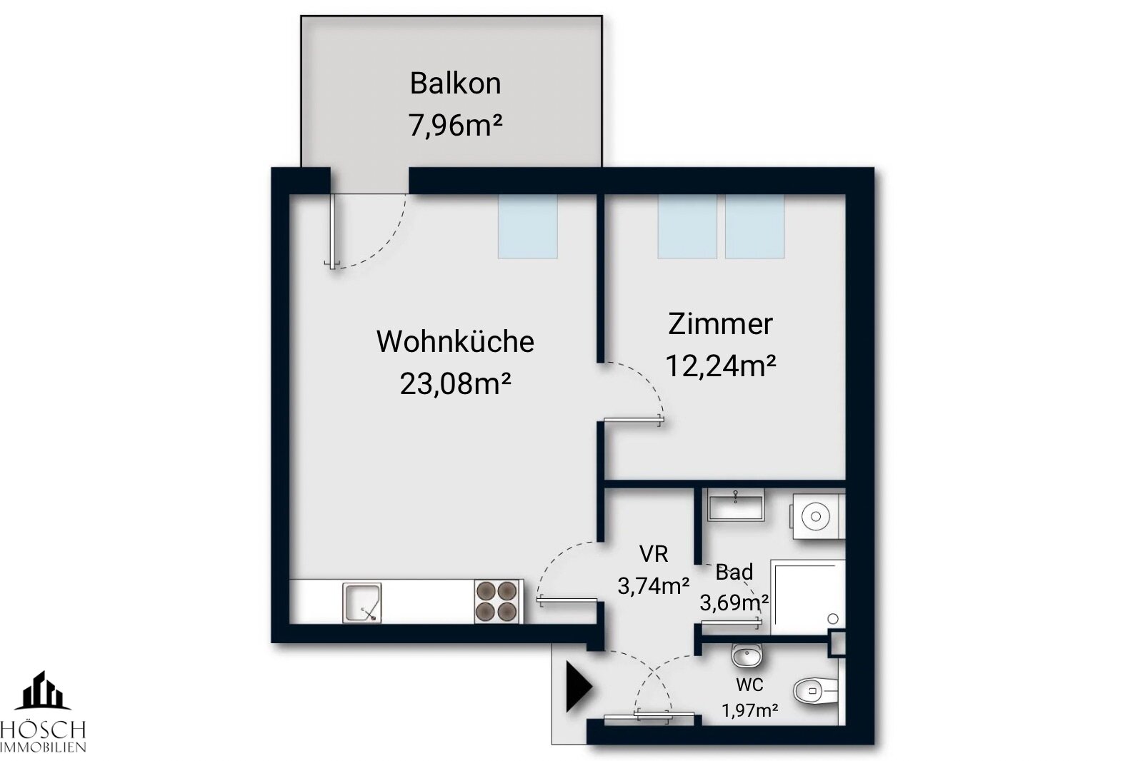 Wohnung zum Kauf 245.000 € 2 Zimmer 44,7 m²<br/>Wohnfläche 3.<br/>Geschoss Wien 1210