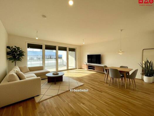 Terrassenwohnung zum Kauf - Erstbezug provisionsfrei 434.000 € 3 Zimmer 84,8 m² Ramsauerstraße Waldegg Linz 4020