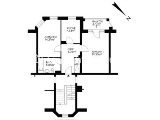 Wohnung zur Miete Tauschwohnung 470 € 2 Zimmer 59 m² 2. Geschoss Osdorf Altona 20357