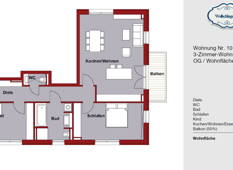 Wohnung zur Miete 1.385 € 3 Zimmer 92,1 m²<br/>Wohnfläche 1.<br/>Geschoss 01.09.2025<br/>Verfügbarkeit Münsing Münsing 82541