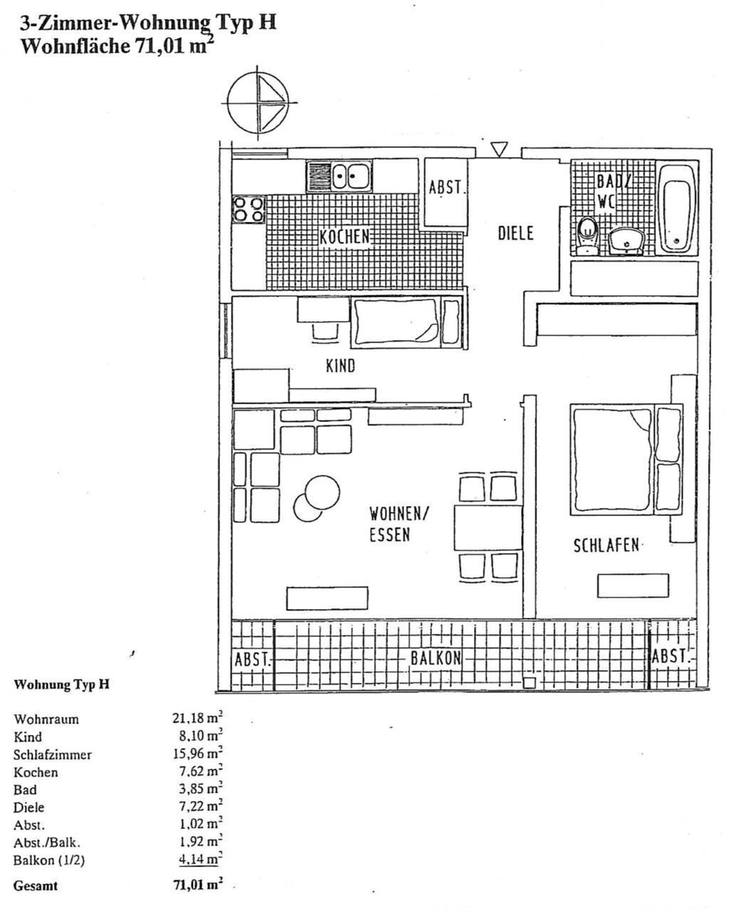 Wohnung zum Kauf 86.000 € 3 Zimmer 71 m²<br/>Wohnfläche 11.<br/>Geschoss Güterbahnhof Göttingen 37073