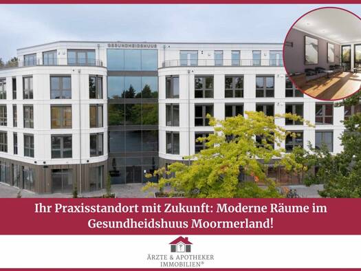 Praxisfläche zur Miete 3.050 € 9 Zimmer 178 m² Bürofläche Warsingsfehn Moormerland 26802