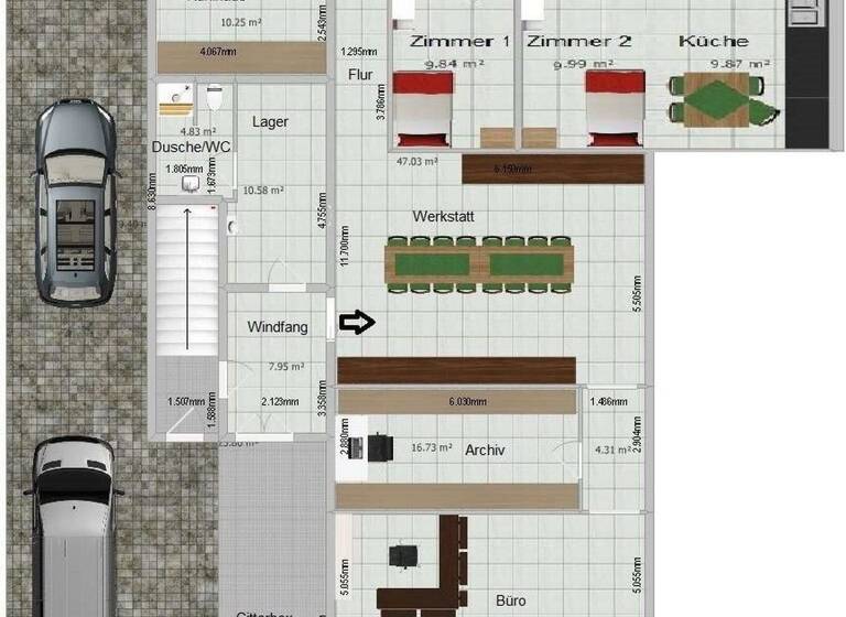 Wohnung zur Miete 1.500 € 3 Zimmer 205 m²<br/>Wohnfläche EG<br/>Geschoss Schneidemühler Straße 23a Waldstadt Karlsruhe 76139