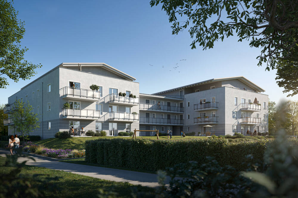 Immobilie in Ascha - Ganz oben ankommen - Exklusives Wohnen mit Weite und Licht-Traumhafte 3-Zi-Neubau-Penthouse-Wohnung - Bild 1