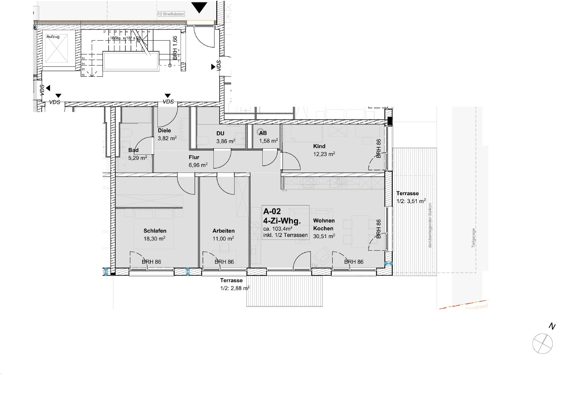 Wohnung zur Miete 2.200 € 4 Zimmer 103,4 m²<br/>Wohnfläche Germering Germering 82110