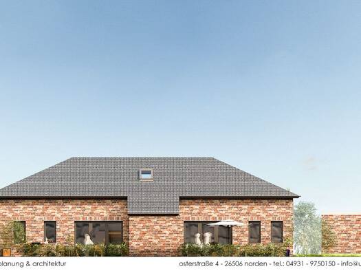 Doppelhaushälfte zum Kauf 469.000 € 3 Zimmer 118 m² 1.083 m² Grundstück Süderneuland I Norden 26506