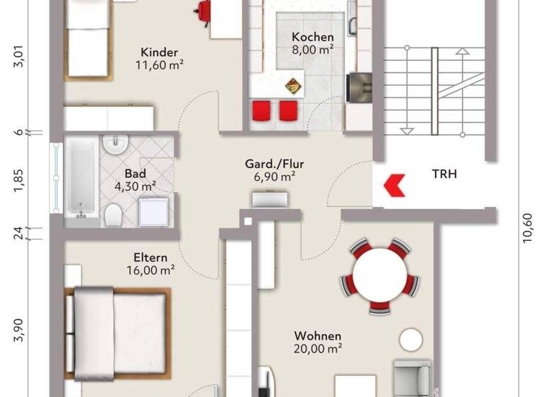 Wohnung zum Kauf 189.000 € 3 Zimmer 68 m² 3. Geschoss frei ab sofort Singen 78224