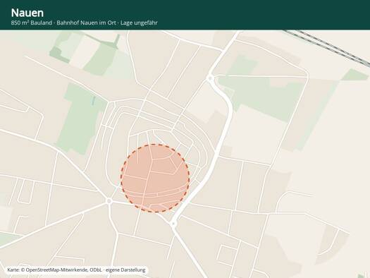 Grundstück zum Kauf provisionsfrei 215.000 € 850 m² Grundstück Nauen Nauen 14641