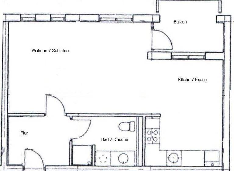 Studio zum Kauf 29.000 € 1 Zimmer 47 m² 2. Geschoss Crimmitschau 08451