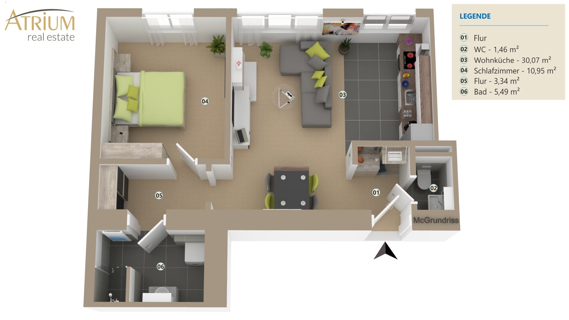 Wohnung zum Kauf 244.000 € 2 Zimmer 52 m²<br/>Wohnfläche 01.02.2025<br/>Verfügbarkeit Wien 1200