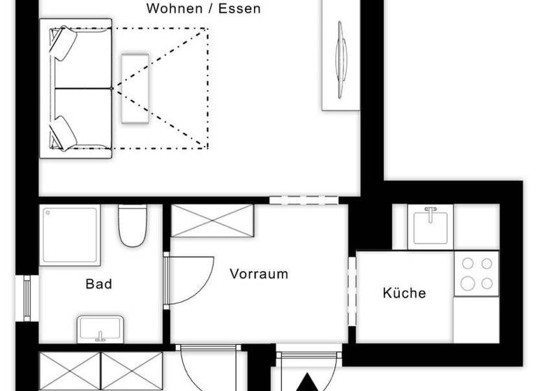 Wohnung zur Miete 11,40 € 2 Zimmer 43 m² 1. Geschoss Bad Hofgastein 5630