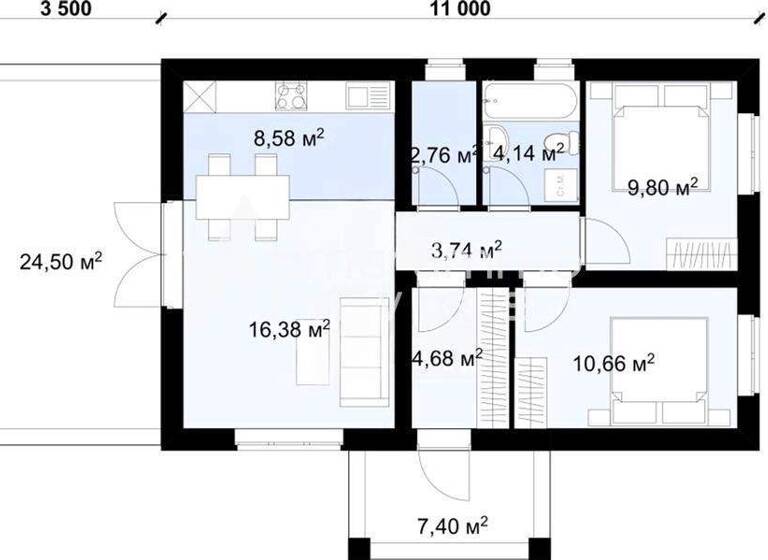 Einfamilienhaus zum Kauf 170.000 € 3 Zimmer 55 m² 700 m² Grundstück Centre, Karystos 340 01
