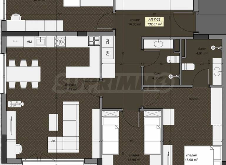 Wohnung zum Kauf 221.175 € 2 Zimmer 147,5 m² Sofia