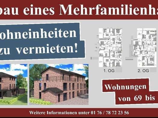 Wohnung zur Miete 790 € 2 Zimmer 69 m² Geschoss EG/2 frei ab 01.01.2027 Aschendorf Papenburg 26871