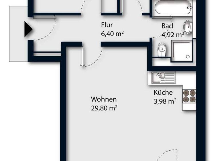 Wohnung zum Kauf 329.000 € 3 Zimmer 73,9 m² 2. Geschoss Aulendorf 88326