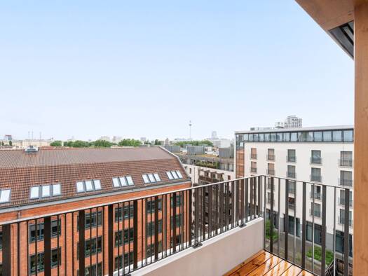 Wohnung zur Miete - Erstbezug 2.725 € 4 Zimmer 98,1 m² 2. Geschoss frei ab sofort Pufendorfstraße 3A-3E Friedrichshain Berlin 10249