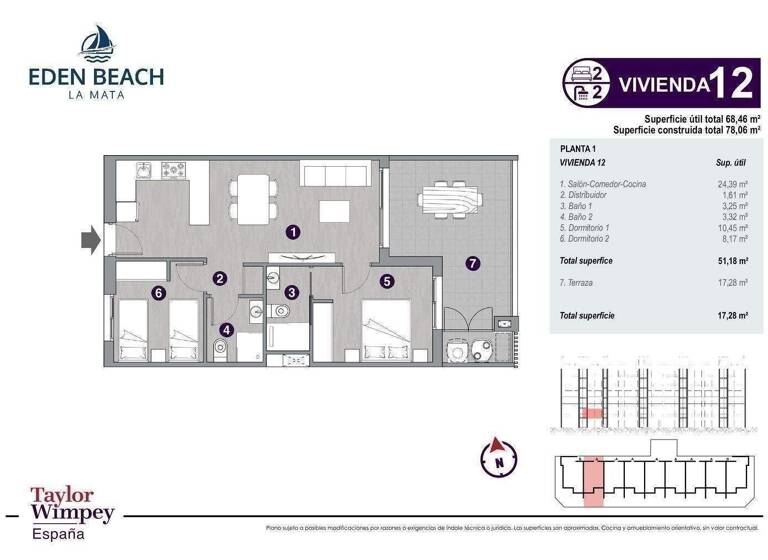 Studio zum Kauf provisionsfrei 310.000 € 3 Zimmer 78 m² Calle Diana Torrevieja 03183