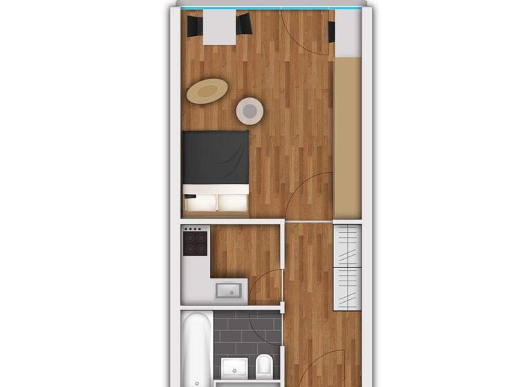 Studio zum Kauf 290.000 € 1 Zimmer 32,4 m² 4. Geschoss Schwabing-Freimann München 80804