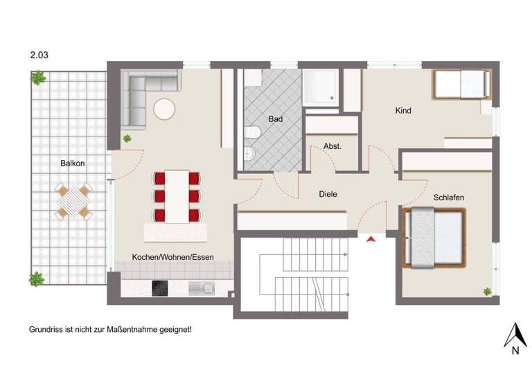 Wohnung zum Kauf provisionsfrei 371.043 € 3 Zimmer 84,5 m² Burglengenfeld 93133