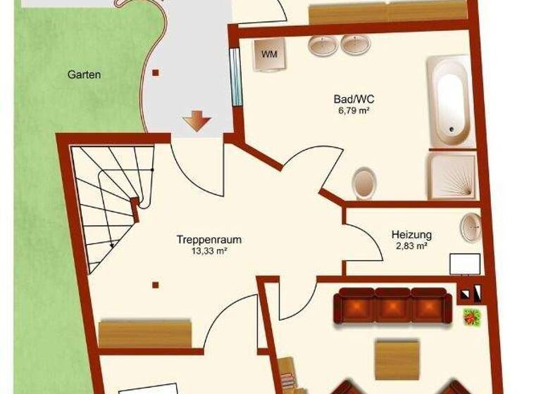 Reihenmittelhaus zum Kauf 199.000 € 4 Zimmer 150 m² 80 m² Grundstück Halberstadt 38820