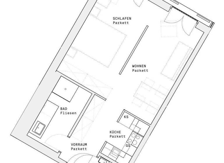 Wohnung zur Miete - Erstbezug 995 € 2 Zimmer 45 m² 11. Geschoss frei ab sofort Donau-City-Straße Wien 1220