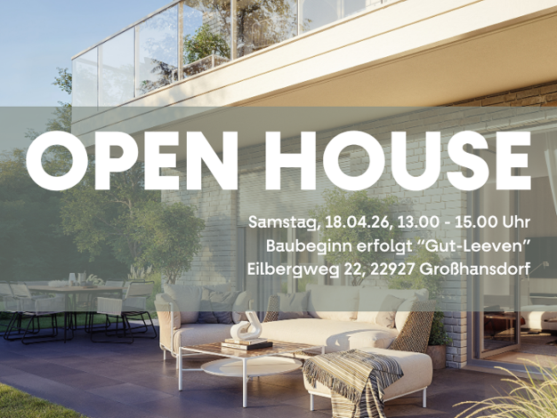 Wohnung zum Kauf - Neubau provisionsfrei 575.000 € 2 Zimmer 75,1 m² EG Eilbergweg 22 Großhansdorf 22927